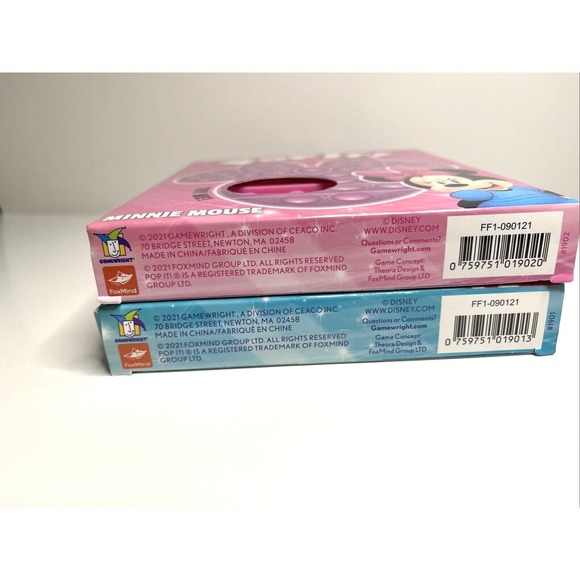 Set of 2 Pop It Disney Mickey Minnie Mouse Fidget Sensory Fun Kid Bubble Game - Picture 4 of 4